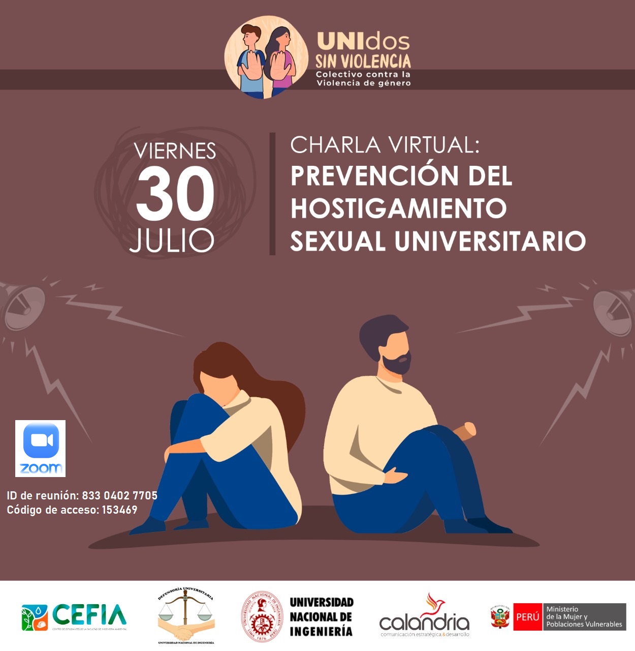 Charla Virtual Prevención Del Hostigamiento Sexual Universitario — Faua Uni 8017